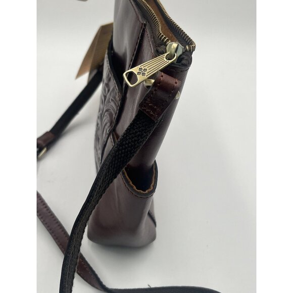 Patricia Nash Leather Aveley Tote British Tan Tooled New With Tags MSRP $179.00 - Picture 8 of 13